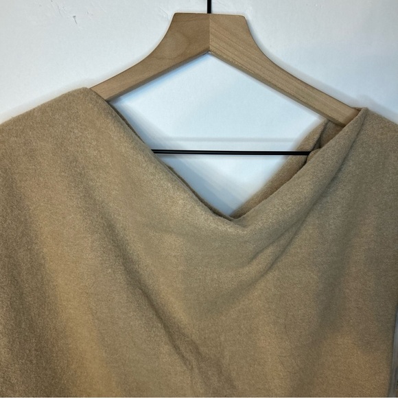 ASTR the Label Khaki Off the Shoulder Asymmetrical Soft Sweater, Size Small - Picture 5 of 8